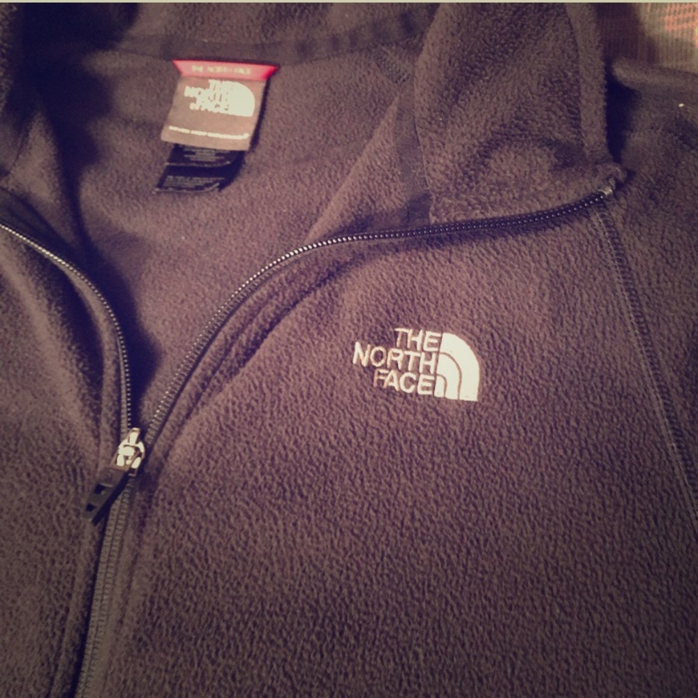 Black zip up fleece Northface
